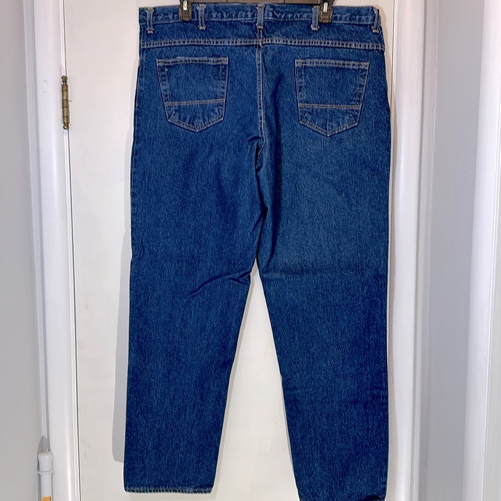 Union Line Straight Fit Dark Wash Cotton Blue Jeans 44x34 NWOT - Picture 6 of 11